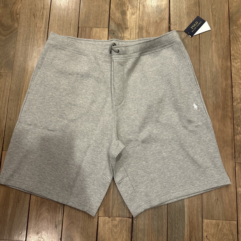 Polo Ralph‎ Lauren Classic Sweat Tech Shorts Grey White Size 2XB NWT